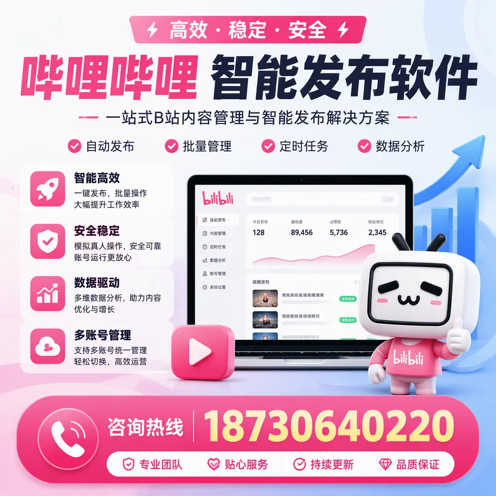 哔哩哔哩智能发布软件适用场景分析：在 通辽 的最佳实践